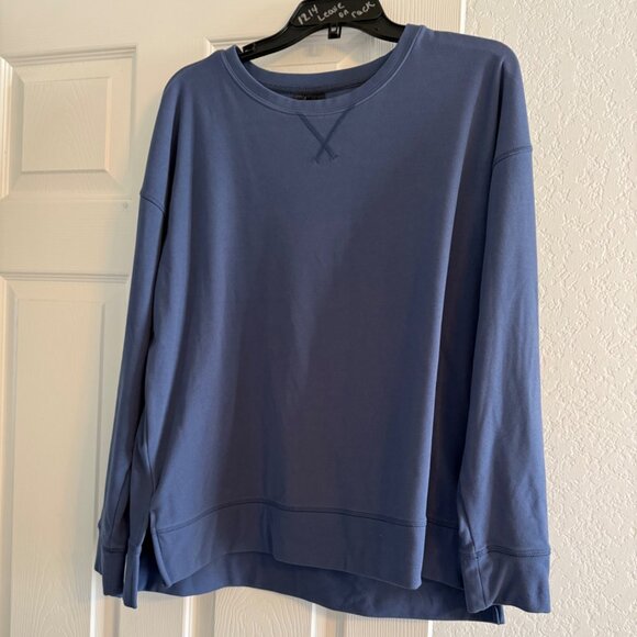 32 Degrees Sweaters - 32 Degrees Women's Fleece Crewneck Pullover Sweatshirt, Blue, Large